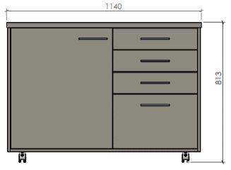 KEITTIÖN SAAREKE (Novart Petra) Hinta vakio-ovimallilla: 1115 Saareke pyörillä Saarekkeen mitat tason kanssa 813 x 1140 x 620 mm Kalusteovet keittiön ovimallin mukaisesti Asunnoissa C33,