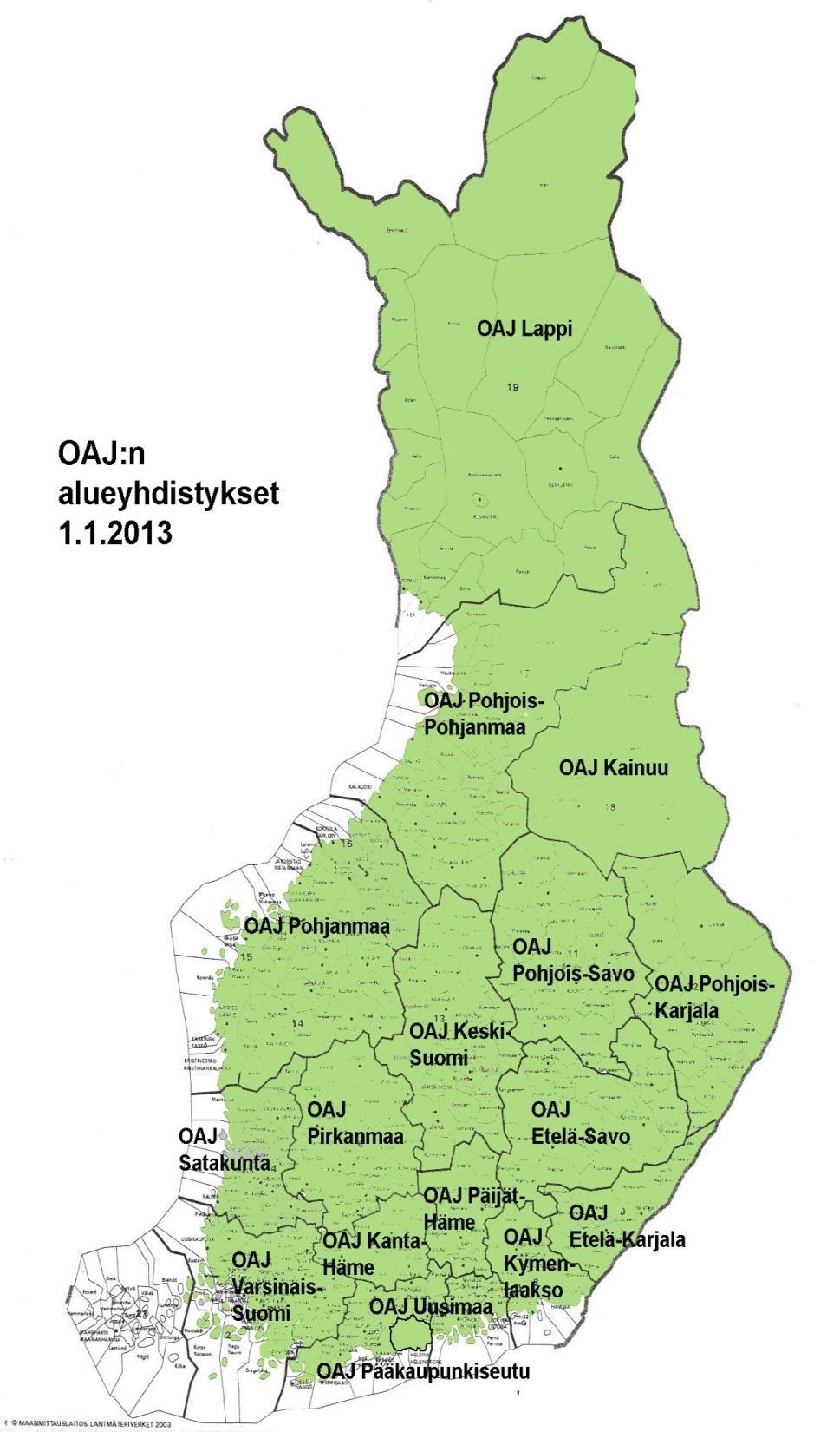 Alueellinen toiminta Seitsemäntoista alueyhdistystä Jokaisella