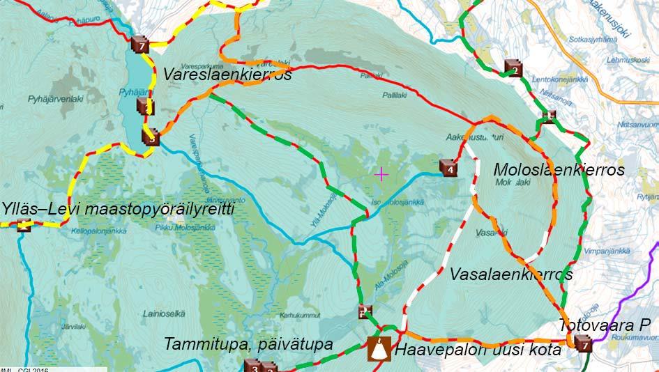 Vasalaenkierros, 6,2 km Vasalaenkierros lähtee Totovaaran pysäköintialueelta.