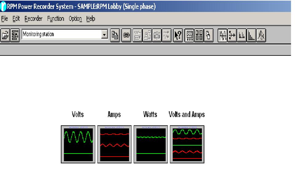 14 Kuva 3. Power Recorder System -käyttöliittymä Power Analysis Software:n käyttöliittymä on yksinkertainen ja helppo käyttää. Sen avulla voidaan mittauksia tarkastella kätevästi mittauksen aikanakin.