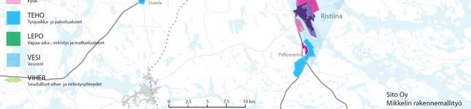 Rakennemallissa on pyritty esittämään pelkistetysti seudun kehittämismahdollisuudet pitkällä aikavälillä.