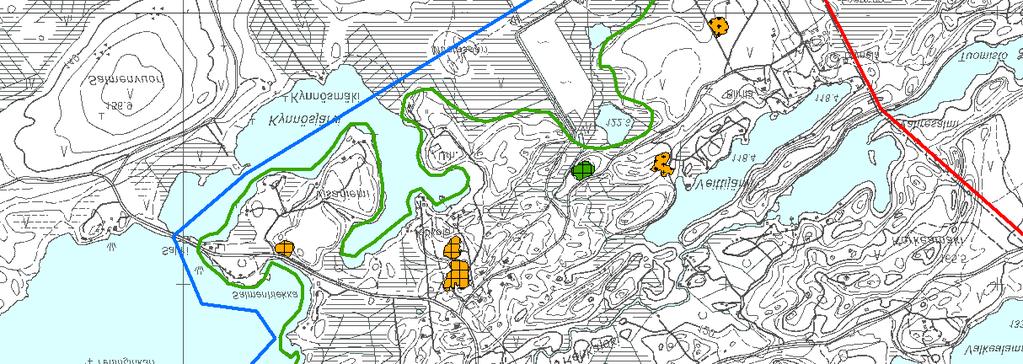 0,40 ha 0, % MU 4 3 Ilmakuva Rinteessä kasvillisuutta 04 (46925416) 0,38