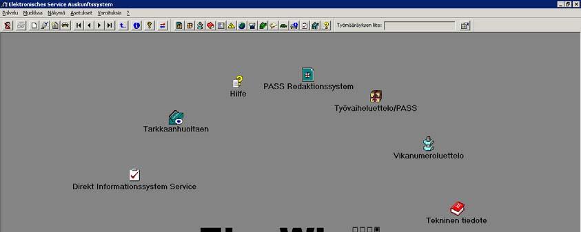 15 2.2 ELSAWin ELSAWin eli Elektronisches Service Auskunftsystem for Windows on VAGkonsernin maailman laajuinen tietopankki, josta löytyvät tarkat työohjeet kaikkiin konsernin