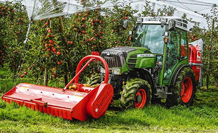 Kaikki sopii yhteen Fendt 200 Vario V/F/P malleissa on kolme työkoneiden kiinnityskohtaa: edessä, keskellä ja takana.