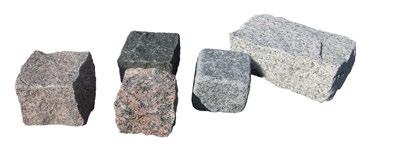 Hinnasto alv 24% 56 Graniittinopat ja -nuput Graniittinopat ja -nuput Noppa- ja nupukivet on valmistettu graniitista lohkomalla.
