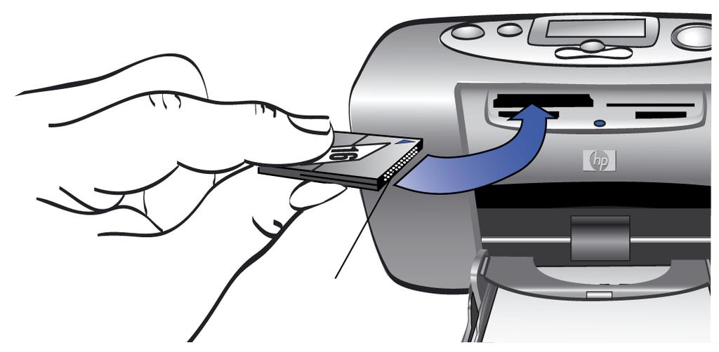 CompactFlash-muistikortin asettaminen tulostimeen Avaa syöttölaitteen kansi.
