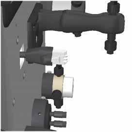5 Moduulien irrotus ja vaihto 5.3 UV 5 Paina lukitussalpaa ja irrota RJ45-liitin UV-monitorista. Huomautus: Varmista, ettei RJ45-liitin liiku kaapin sisällä.