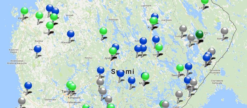 Hankkeet ja kehittäjät kartalla Ilmoita