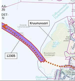 3.1.5 17 (108) Muut vireillä olevat kaavat Kruunuvuorensilta rantautuu idässä Kruunuvuoren alueelle, jolla asemakaavoitus on käynnissä (Kuva 10).