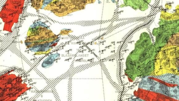 3.3 19 (108) Kallioperä ja maaperä Vesitaloushankealueen länsiosissa, Finkensillan alueella, kalliopinnan syvyys vaihtelee välillä -8,8 21 metriä.