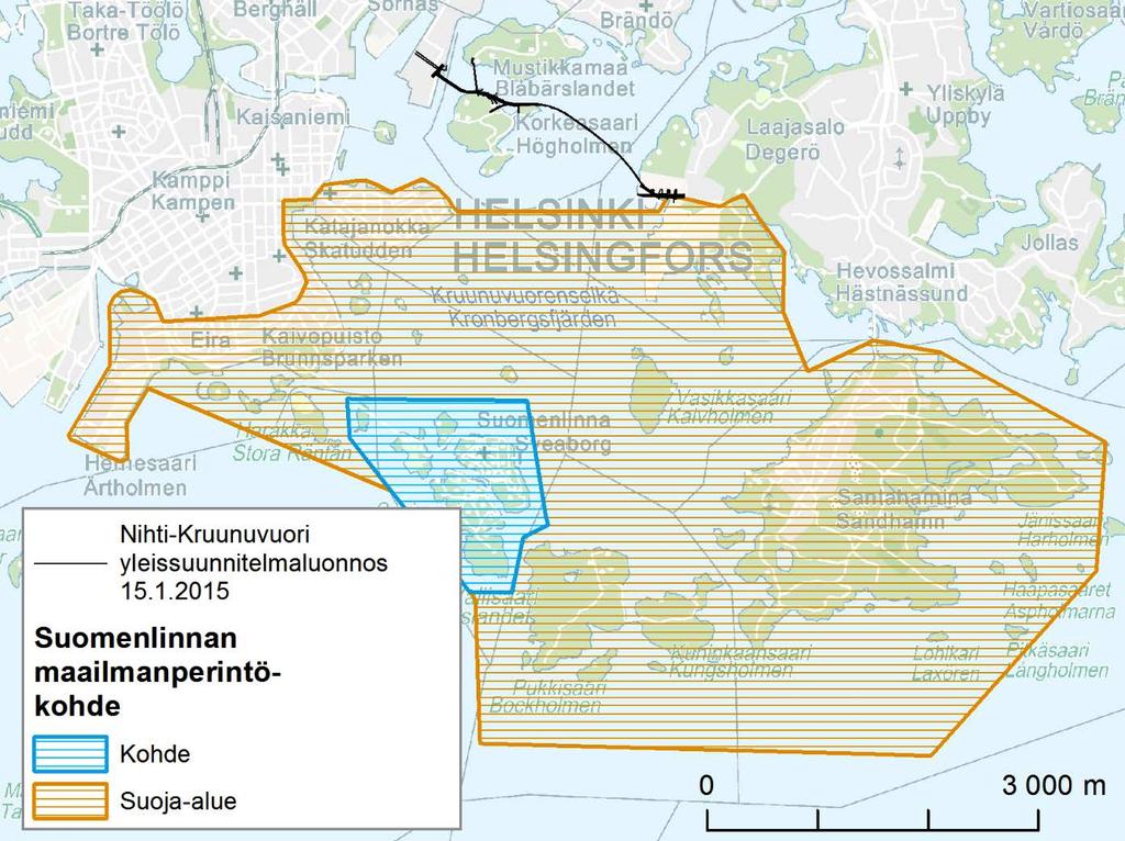 Vesilupahakemus 52 (108) saaret sekä Lonnan saari ovat toiminnallisesti oleellinen osa Suomenlinnan historiaa ja rakentamista.