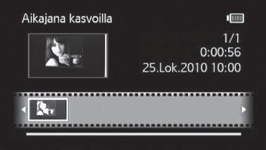 Segmenttijana Sivun liukupalkki Nykyinen otos / otosten kokonaismäärä Otoksen pituus Tallennuksen päiväys ja aika Toiston aloitukseen valittu ruutu 3 Valitse ( ) toiston aloituskohta segmenttijanalta.