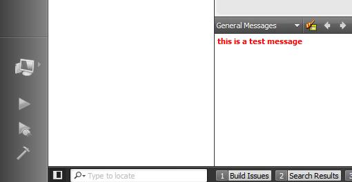 25(38) 4.4.2 Core::MessageManager Message Manager on toiminnaltaan erittäin yksinkertainen, koska sen tehtävä on ainoastaan näyttää annettua tekstiä omassa viesti-ikkunassaan.