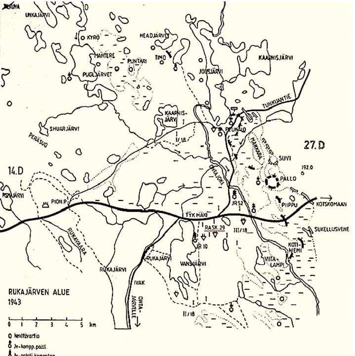 KESÄ 1944 Kesällä 1944 vihollinen alkoi selvitellä, millä vahvuudella suomalaiset joukot olivat asemissaan ja oliko irtautumisvalmisteluja jo tehty.