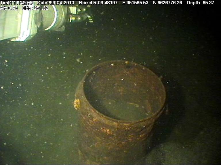 Position : Noordhoek Project superintendent Heeringen Date : 29-4-21 Time : 11:42 Client : Nord Stream Project : 131-1 Location : Barrel R-9-48197 DETAILS OF DAMAGE Damaged material