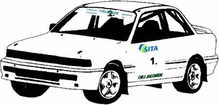 SITA XXIX Rantaralli 24.9.2005 6Artikla 14 Mainostaminen 14.3 Kilpailijoiden tulee varata mainoksia varten seuraavat tilat: 1.