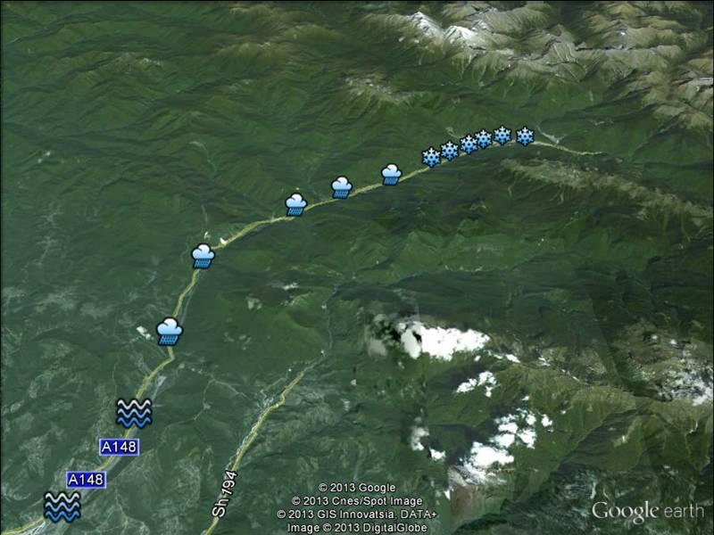 Road weather Forecast For Sochi 2014 Main results: weather and road