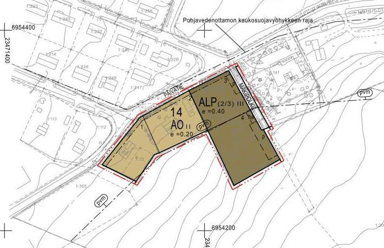 Alueen omakotitaloilla on olemassa olevat liittymät Päivätielle. ALP tonteille on liittymät Päivätieltä ja kevyelle liikenteelle varatulta Mäkipolulta.