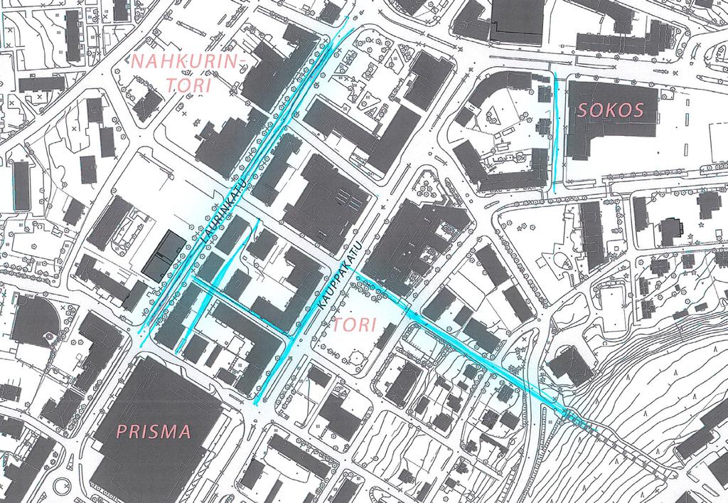 LIIKKUMINEN PYÖRÄLLÄ JA KÄVELLEN KÄVELYKATU Kävelykatu oli kioskin puheenaiheena äänestyksen ja kartan avulla.