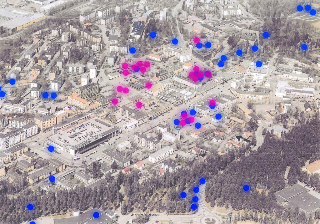 VIIHTYISYYS MONENLAISTA VIIHTYISYYTTÄ POPUP-kioski viihtyisyysteemalla pidettiin 21.6.2016. Kioskin avulla kartoitettiin viihtyisiksi mielletyt paikat ja niiden kehittämismahdollisuudet.