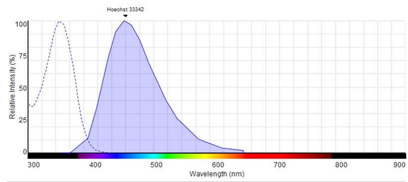 16 Kuva 5 Alexa Fluor 488-aineen fluoresenssi-ex/em-spektri (Lähde: www.lifetechnologies.