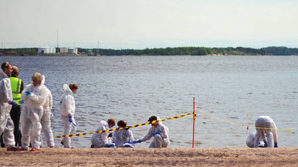 Koulutusta ja öljynkestävien varusteiden hankintaa rannoilla tapahtumaan