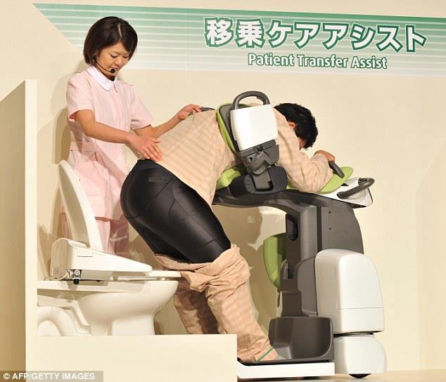 Robotit terapiatehtäviin ja pesu/wc käyntien avustamiseen ovat suuren mielenkiinnon