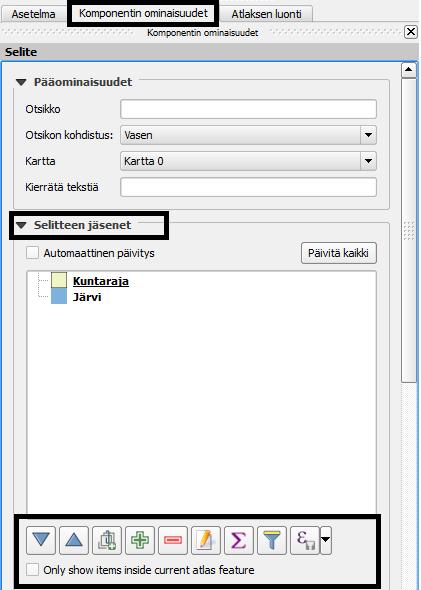 11 mikäli karttaa ei saa sommiteltua paperille riittävän hyvin edellä mainituilla työkaluilla tai mikäli haluaa asettaa kartalle tietyn mittakaavan. 3.3. Selite 1.