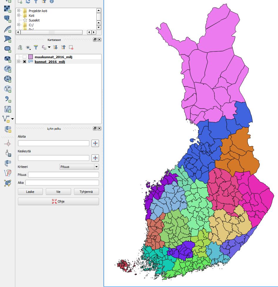 18 7. Lisäksi listauksen alimmasta kohdasta voidaan ottaa rasti pois, sillä se kuvastaa puuttuvia arvoja, joita ei tässä aineistossa ole. 8.
