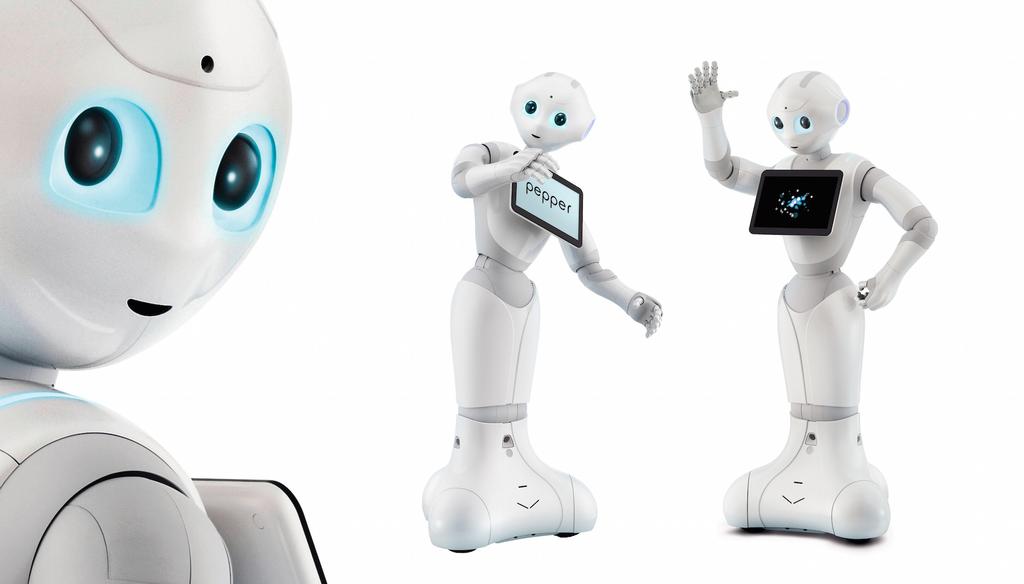 15 Esimerkiksi Aldebaran Roboticsin uusi robotti Pepper (ks. Kuva 11) on hyvä esimerkki humanoidirobotti-avustajasta.