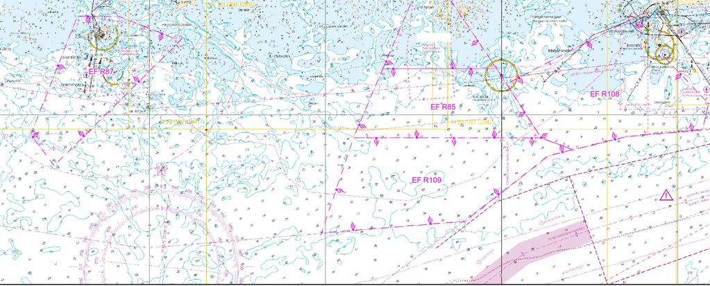 8 Kuva viitteeksi, karttaotteet ei merikartan mittakaavassa / Bild för referens, kortutdrag inte i sjökortets skala / Image for reference, chart extracts not to scale of chart 9 Ks.