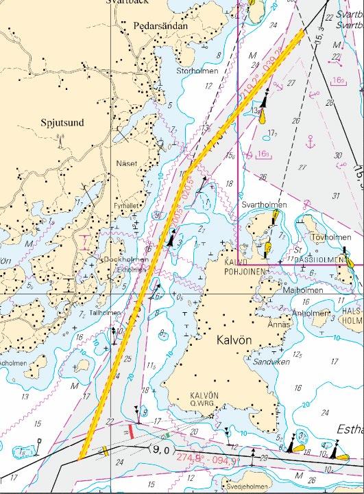 *50. 17, 103.C, 952 A/622/623 Suomi. Porvoo. Kalvön väylä (7.0 m). Väylänosa on avattu liikenteelle. Finland. Borgå. Kalvöleden (7.0 m). Farledsavsnittet har öppnats för sjötrafik. Finland. Porvoo. Kalvön channel (7.