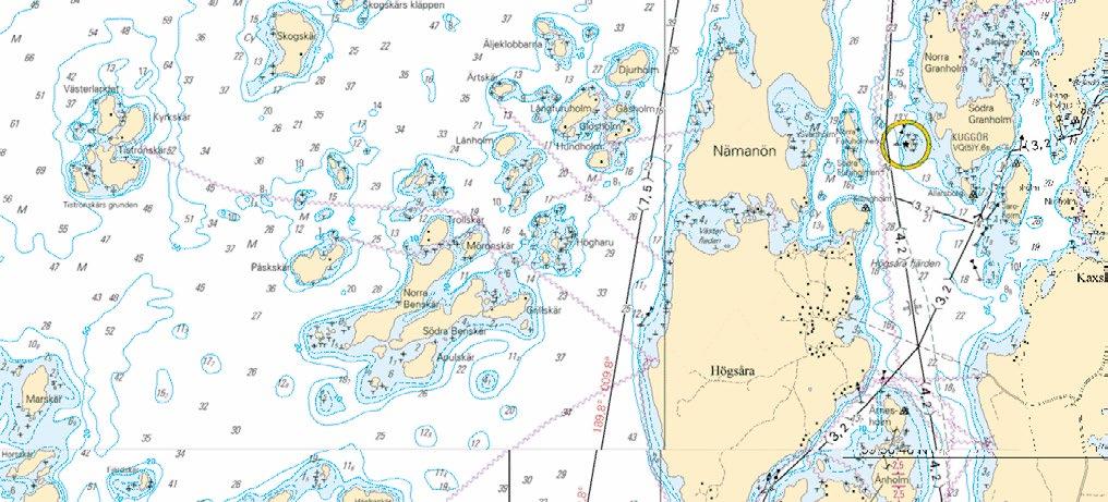 2016, mellan följande positioner: The channel section will be closed for vessel traffic during the winter season, however no later than 29 March 2016, between the following WGS 84 4.2 m 1) 59 57.