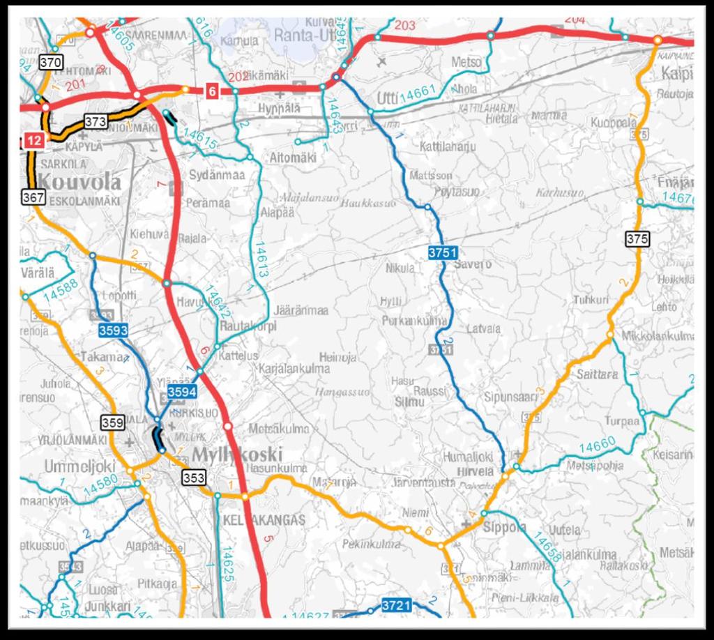 Turvallisuusselvitys 24.5.2017 1 Yleistä 1.1 Kohteen kuvaus Kohteena on maantie 375 parantaminen. Maantie 375 sijaitsee Pohjois- Kymenlaaksossa Kouvolan kaupungin alueella.