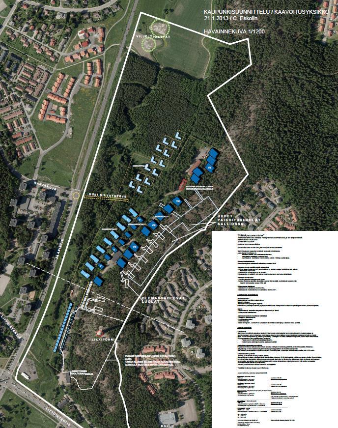 6 Turku Energia (pvm 14.7.2014 ja 9.12.2014). Kaukolämpöverkosto Pääskyvuorenrinteen alueelle tuodaan Karjakujan ja Jaanintien risteyksestä siltarakenteessa.