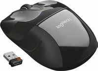 Logitech M525 -langaton hiiri 2,4 GHz -tekniikka. Unifying-vastaanotin.