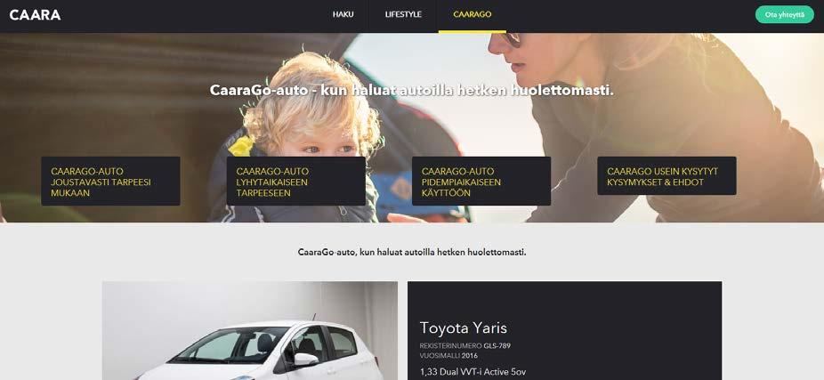 CaaraGo käynnistynyt hyvin