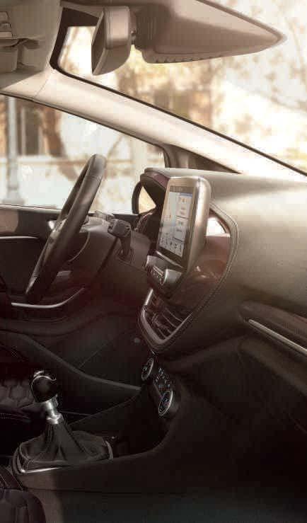Ford Vignalen tyylikäs näyttöruutu toivottaa sinut tervetulleeksi ja hienostuneissa