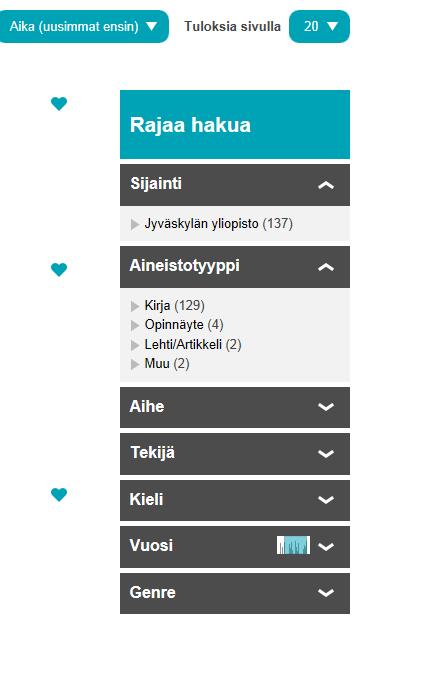 10 Tehdään koehaku tarkennetulla haulla: communication and PR