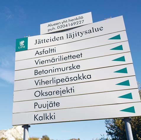 Jätteet Talteenoton kalkkikiertoon syötettävä kalkkikivi kierrätetään prosessissa useita kymmeniä kertoja ennen kuin prosessi sivutuotteena syntyvät kalkkijakeet hyödynnetään maatalouskalkkina.