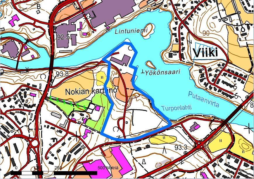 kaupunginosan korttelit xx - xx sekä katu-, virkistys-, erityis- ja satama-aluetta.