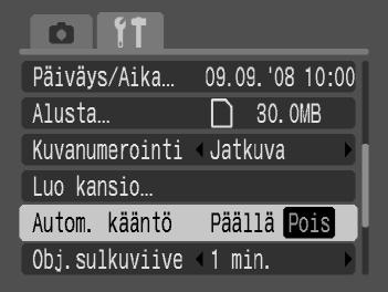 Valitse [Aika] op-painikkeilla ja aseta aika qr-painikkeilla. Uusi kansio luodaan määritettynä päivänä ja kellonaikana.