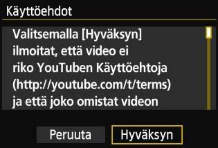 Kuvien lähettäminen web-palveluun 4 5 Kuvakoon pienennys. Määritä tarvittaessa. Lisätietoja asetusten määrittämisestä on seuraavalla sivulla.