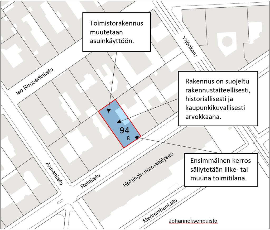 HELSINGIN KAUPUNKI KAUPUNKISUUNNITTELUVIRASTO Oas 1300-00/17 Hankenro 2121_6 HEL 2017-002905 