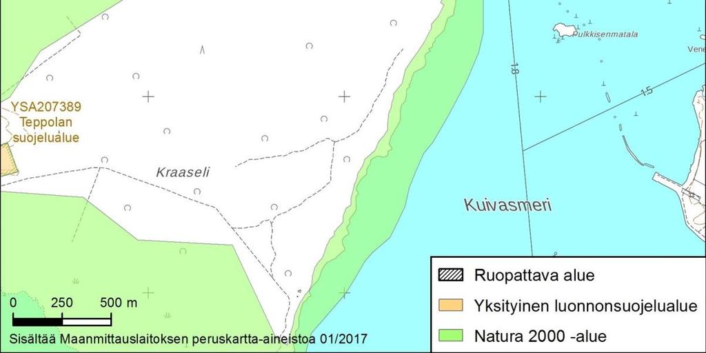 Natura-verkoston ja sen tietojen täydentäminen on käynnissä (Ympäristöministeriö 2016).