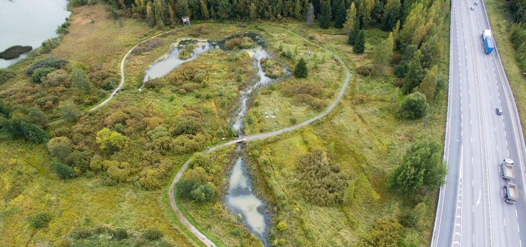 Taajamakosteikkopuisto: Nummelan Portti (Ilmakuva Antti Nykänen, 2015) 24. Kuinka usein käyt Portilla ja Niitulla (Katso kartta sivulta 11.