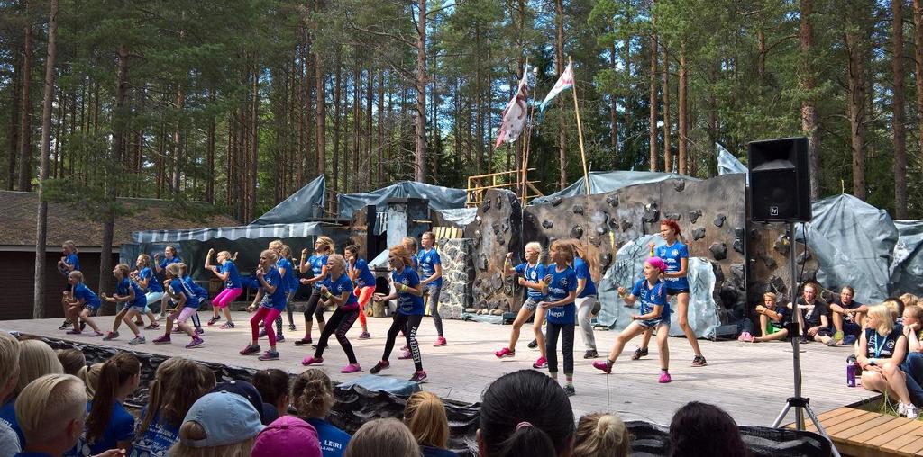 LEIRIN HENKILÖKUNTA Jukuleirillä liikkuu noin 400 lasta ja leiriorganisaatioon kuuluu noin 70 henkilöä.
