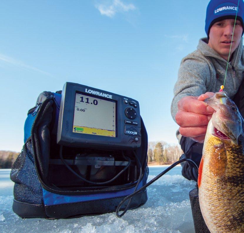 PILKKITUOTTEET Lowrance Ice Machine -laitteissa ja All Season Pack -lisävarusteessa on erittäin tarkat värinäytöt ja luotettavaa Lowrance-luotaintekniikkaa.
