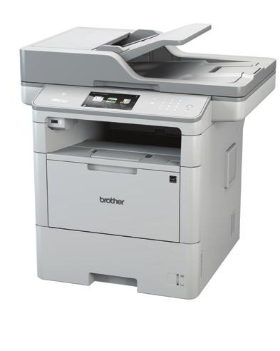 MFC-L6900DWT Hyödynnä suurta tulostus- ja skannausnopeutta, helppoja kopiointi- ja faksitoimintoja, suurta paperikapasiteettia ja ulostuloalustaa, joka tarjoaa erinomaista käyttömukavuutta suurille