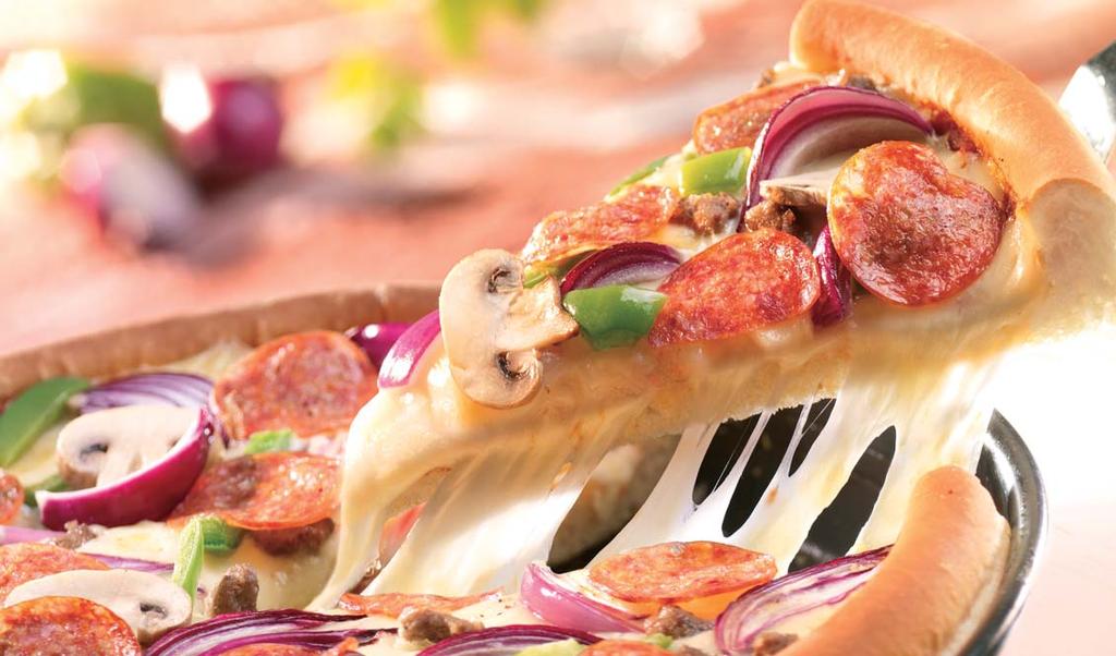 Aito alkuperäinen pannupizza on Pizza Hutin ylpeys. Rapean kuoren alla kevyen kuohkea taikina tähän eivät kilpailijat pysty!